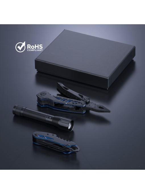 Co™ OPTIMA SET II: MULTITOOL, CUȚIT DE BUZUNAR ȘI LANTERNĂ MEDIE