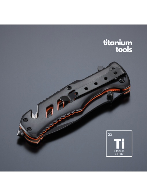 Co™ CUȚIT DE URGENȚĂ DIN OȚEL ACOPERIT CU TITAN OPTIMA