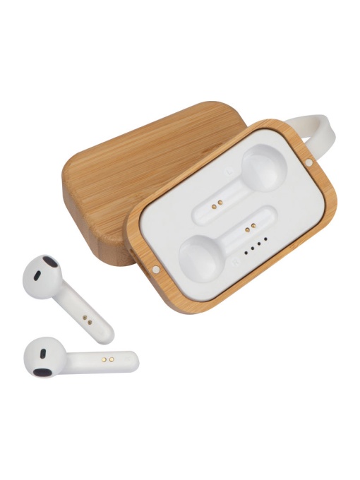 Easy™ Headphones in bamboo stand