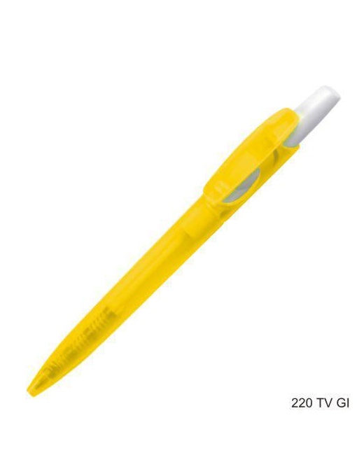 Gathered™ Pix Stilus din plastic, corp transparent color, parti albe