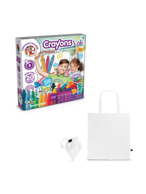 hi!™ Crayon Factory Kit II Joc educațional furnizat cu o pungă de cadou pliabilă 190T