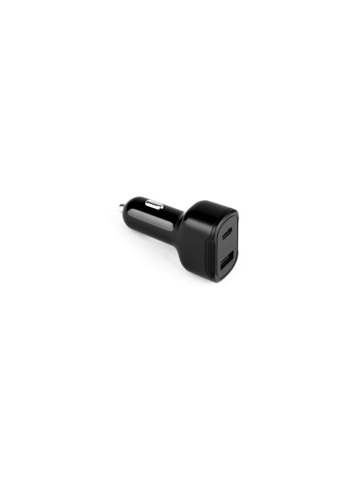 hi!™ DIRAC Adapter for cigarette lighter with port USB-A 18W and USB-C 20W in 100% rABS