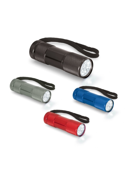 hi!™ FLASHY Aluminum flashlight with 9 LEDs - Img 1