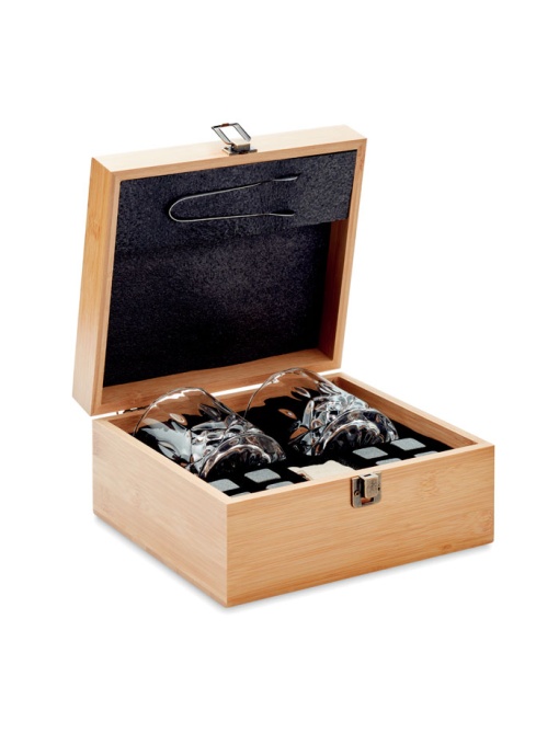MO™ Inverness – Set pt whisky în cutie bambus