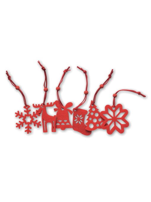 MO™ Rouge – Set de 6 agățători pentru pomu
