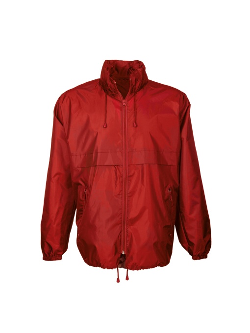 ON™ 190T polyester windbreaker with fold-away hood with zip. Folds up into a waist bag - Img 1