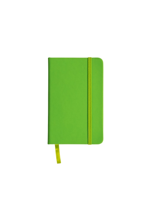 ON™ Notebook din PU cu elastic colorat, foi dictando (80 pagini), semn de carte satinat