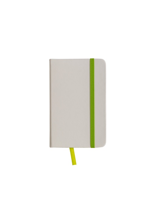 ON™ Notebook din PU cu elastic colorat, foi dictando (80 pagini), semn de carte satinat