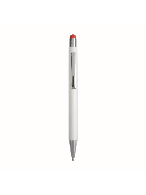 ON™ Aluminum push button ball pen with colored touch screen and laser engraved logo
