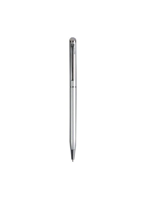 ON™ Twist pen with metal clip and barrel, and matching touchscreen rubber tip