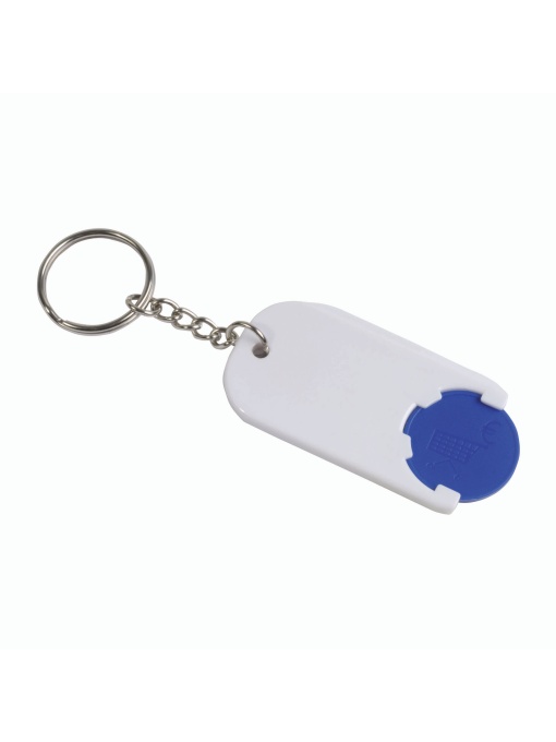 ON™ Plastic key ring with shopping trolley token