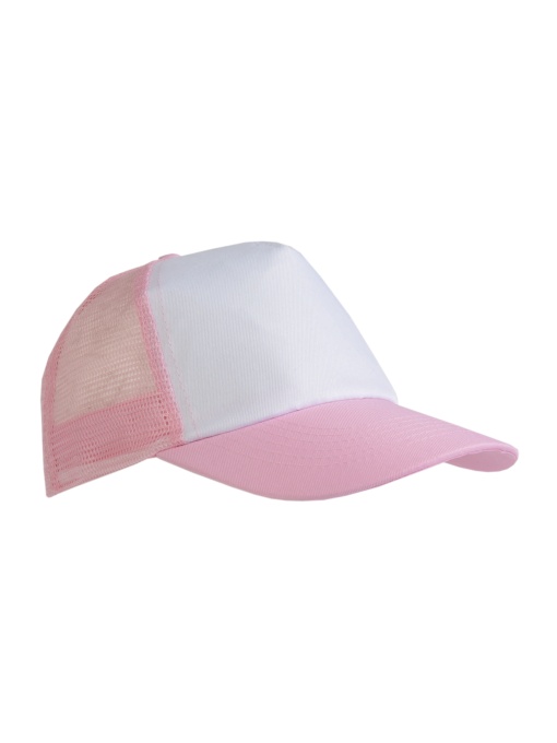 ON™ Polyester 5-panel cap with mesh crown and adjustable velcro strap