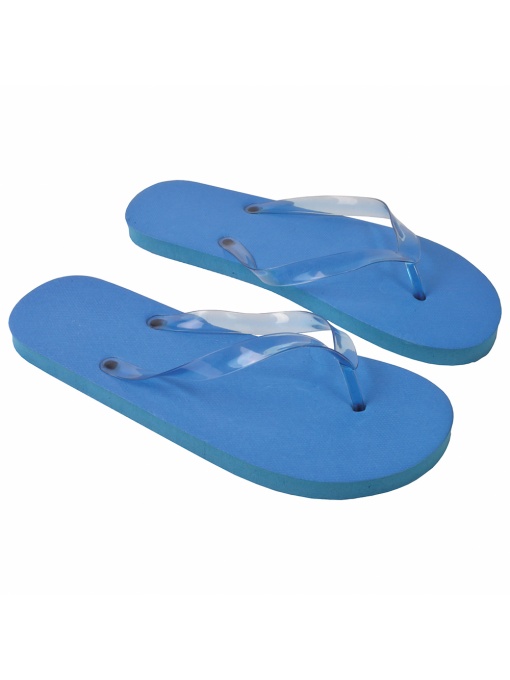 ON™ Șlapi UNISEX cu talpă PE (114 g) și barete transparente din PVC. Mărime unică (36-39)