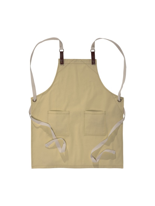 ON™ Șorț de bucătărie din bumbac 280 g/m² cu 2 buzunare frontale și bretele ajustabile din PU