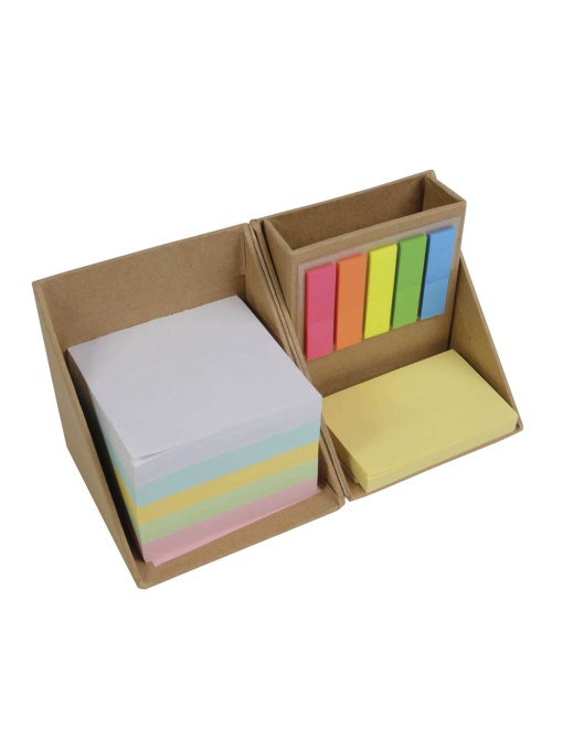 ON™ Sticky note holder and cubic cardboard penholder