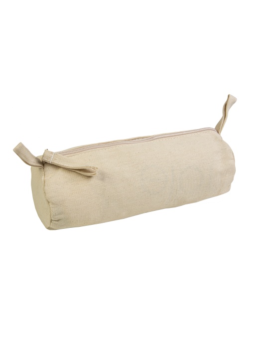 ON™ Toc de frumusețe din bumbac 220 g/m2 cu fermoar, 8 x 22 cm