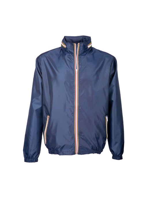 ON™ Water-resistant 210T polyester jacket with fold-away hood with zip. Folds up into a w