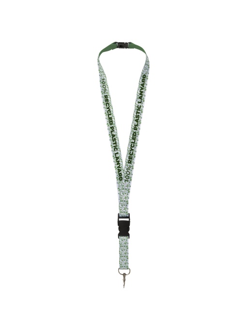 PF™ Balta recycled PET lanyard with safety breakaway and buckle