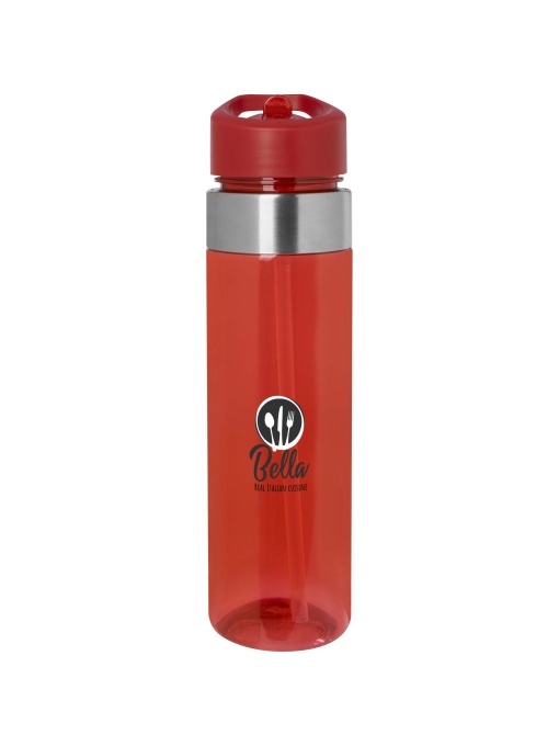 PF™ Dylan sticlă Tritan 650 ml cu capac flip și pai - Img 1