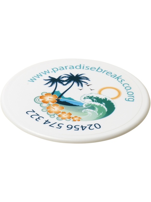 PF™ Renzo round plastic coaster
