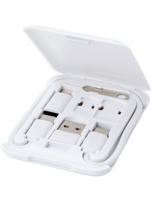 PF™ Savvy cablu modular de încărcare din plastic reciclat cu suport pentru telefon