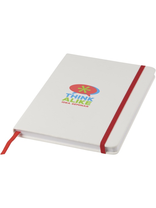 PF™ Spectrum A5 white notebook with coloured strap - Img 1