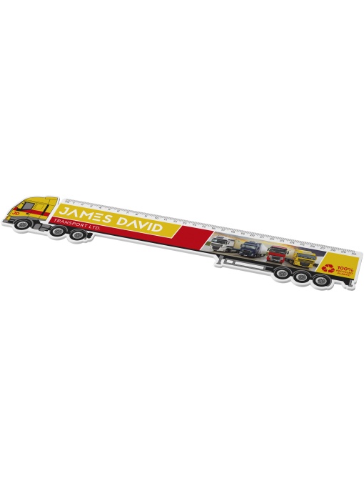 PF™ Tait riglă din plastic reciclat 30 cm în formă de camion