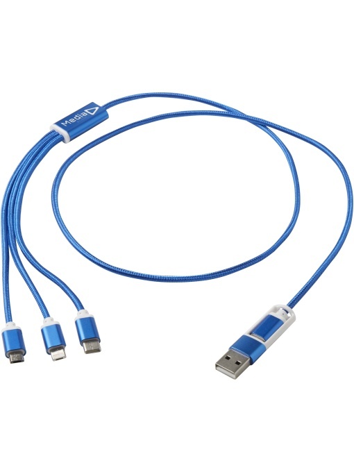 PF™ Versatile 5-1 recycled aluminium charging cable - Img 1