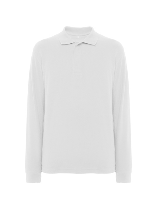 RO™ ROVER L/S | Polo mânecă lungă | 100 % bumbac, piqué; Culoare 200 gsm; Alb 210 gsm