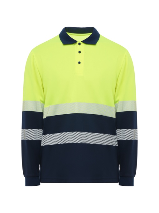 RO™ VEGA LS | Polo hi-vis mânecă lungă tehnic | 100 % bird’s-eye poliester | 170 gsm