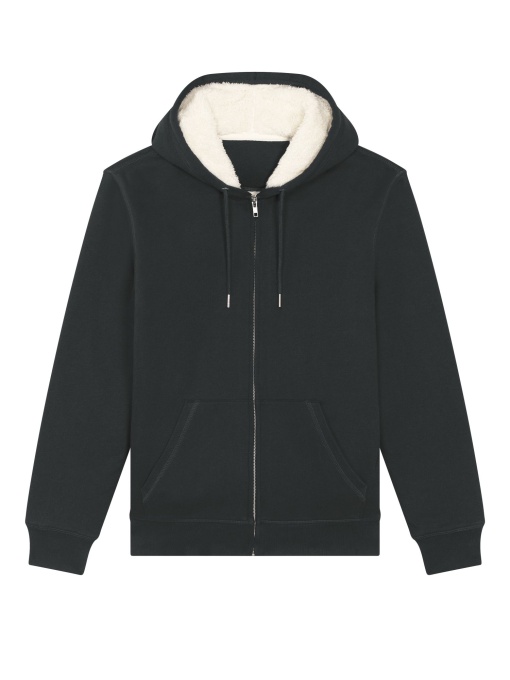 ST/™ Hygger Sherpa - Hanoracul unisex cu fermoar integral, căptușit cu sherpa