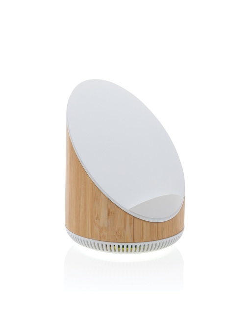 XD™ Ovate bamboo 5W speaker with 15W wireless charger