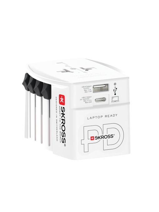 XD™ SKROSS World Travel Adapter MUV 65W PD with USB C Cable