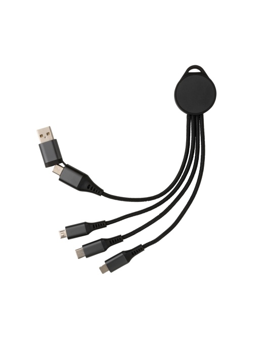 XD™ Terra RCS recycled aluminium 6in1 charging cable