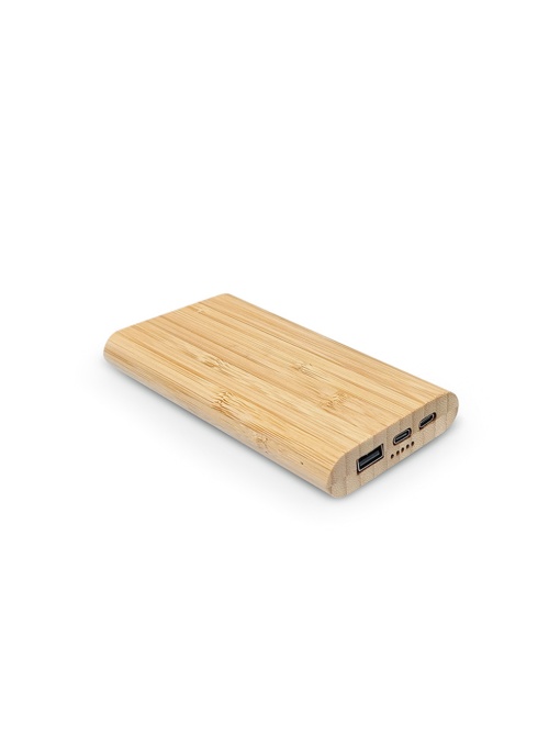 AO™ Pythagoras Powerbank Bamboo Battery 10 000 mAh
