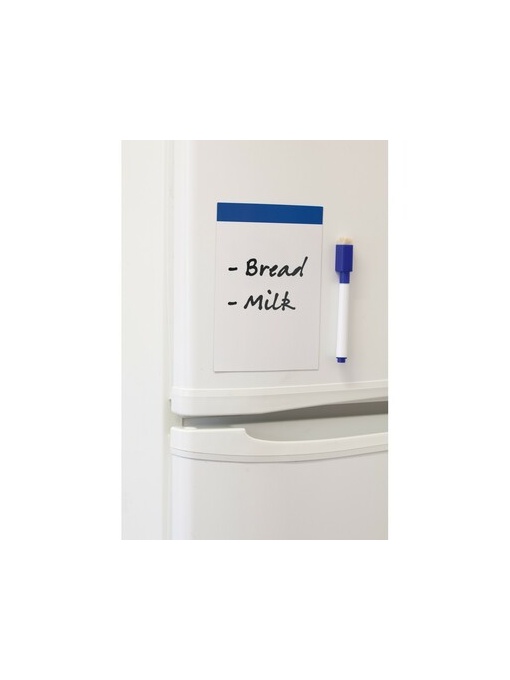 AX™ Fridge writing board with magnet, marker with felt tip, eraser