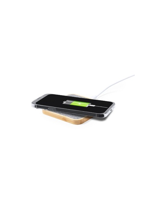 AX™ Încărcător wireless din bambus 15W, detaliu RPET