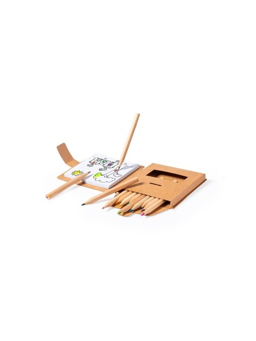 AX™ Set de colorat din carton reciclat, creioane colorate