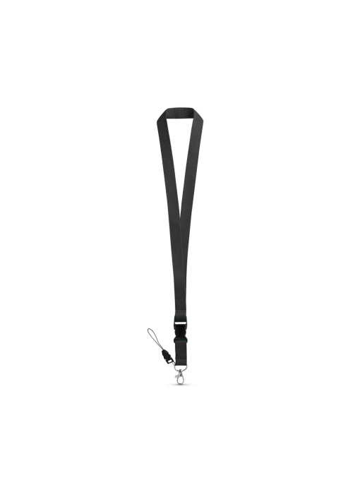 hi!™ ANQUETIL Polyester Lanyard with Metal Carabiner