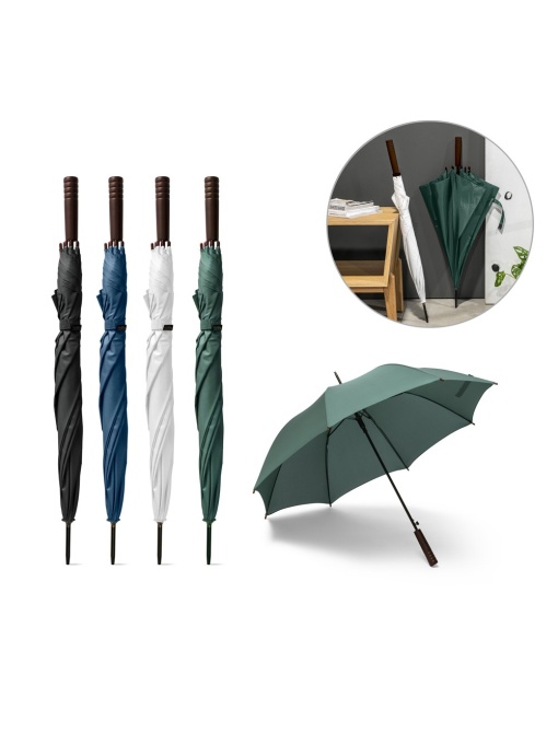hi!™ APOLO Recycled polyester (100% rPET) pongee umbrella with automatic opening - Img 1