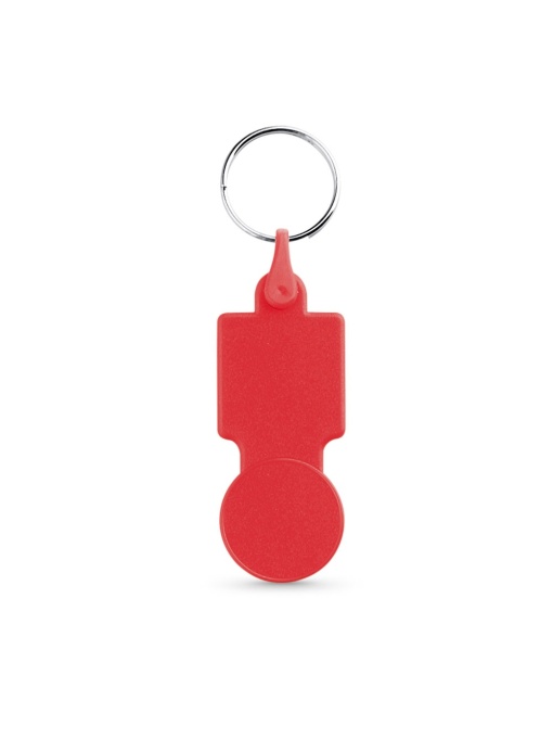 hi!™ SULLIVAN Coin-shaped PS key ring for supermarket trolley