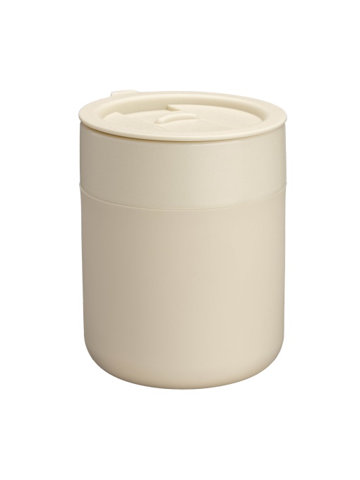 ON™ Cană ceramică 300 ml acoperită cu silicon. Capac PP detașabil cu deschidere glisantă