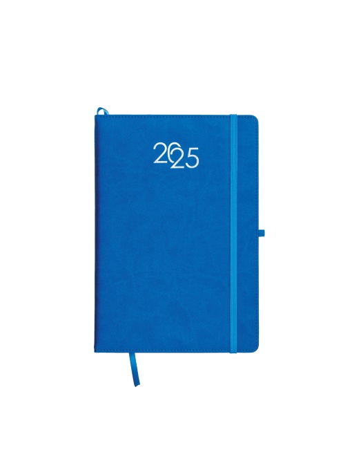 ON™ Daily diary 2025 with recycled PU cover with perimeter stitching and pen holder