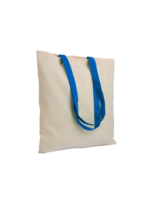 ON™ Geantă shopper din bumbac reciclat natural 140 g/m2 cu mânere colorate