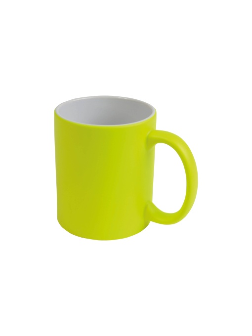 ON™ Grade A ceramic mug, FLUORESCENT colours with white interior
