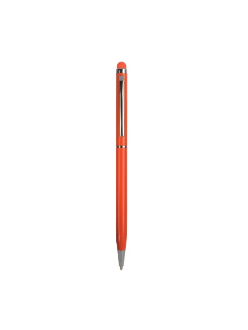 ON™ Twist pen with metal clip and barrel, and matching touchscreen rubber tip