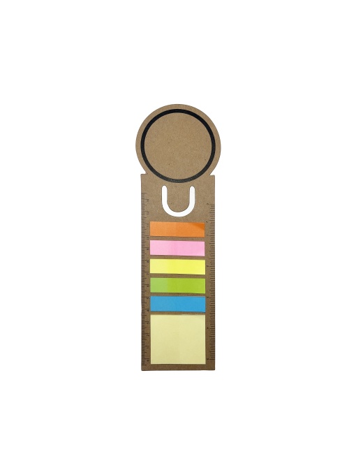 ON™ Riglă semn de carte din carton cu post-it-uri