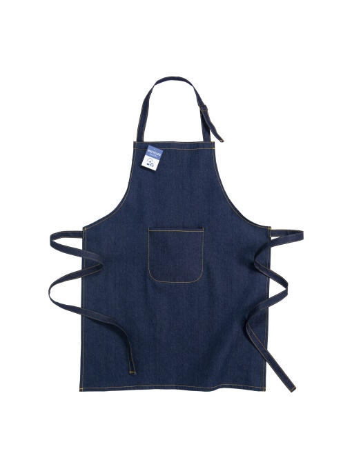 ON™ Șorț din denim reciclat cu buzunar frontal