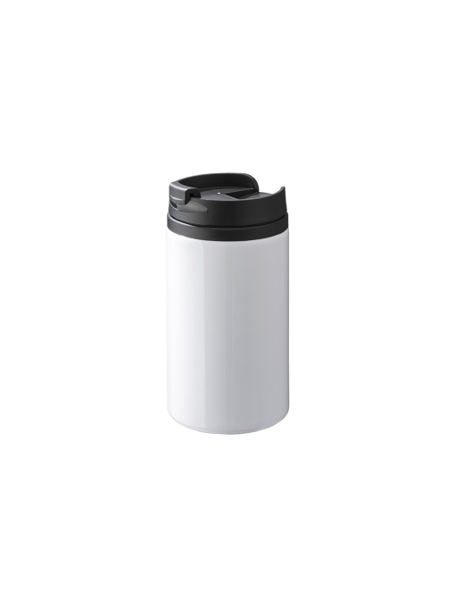 ON™ Sublimating metal mug with plastic inner wall, lid and handle