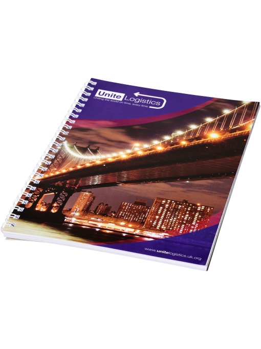 PF™ Desk-Mate® carnet spirală A5 cu copertă spate imprimată